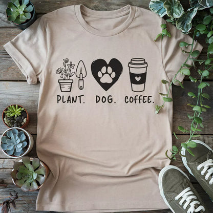 Plants Dog Coffee T-Shirt