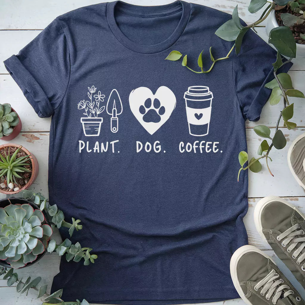 Plants Dog Coffee T-Shirt