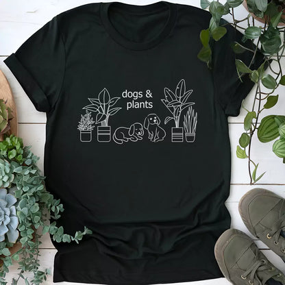 Plants & Dog T-Shirt